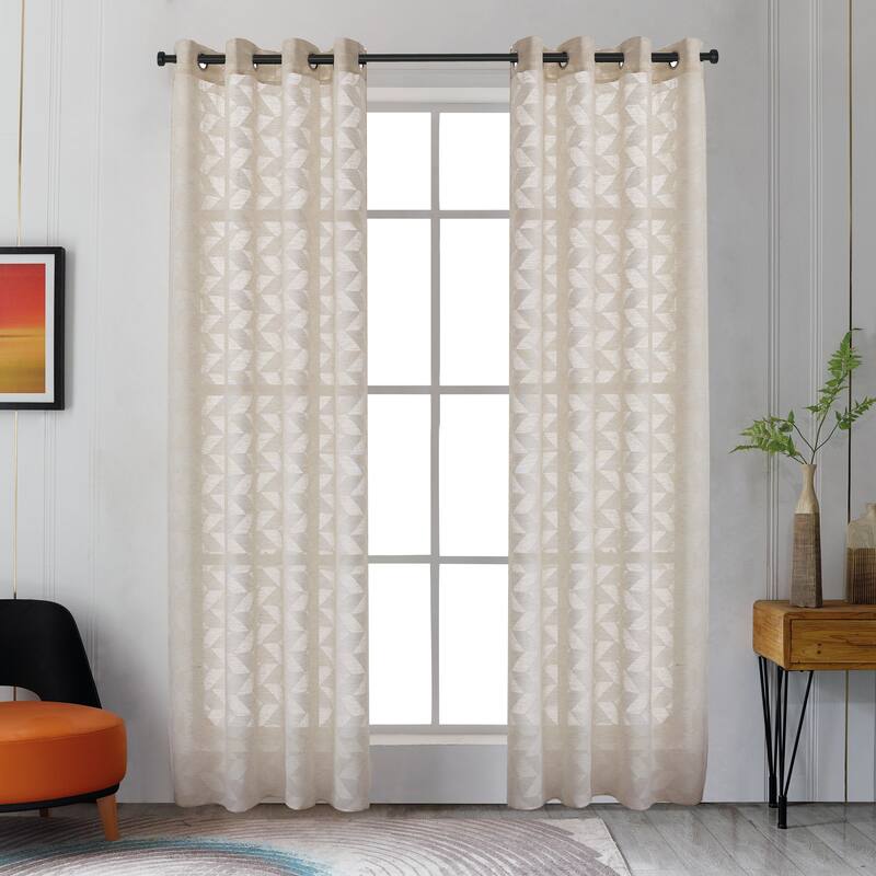 Lyndale Blake Sheer Curtain - 95 - Sand