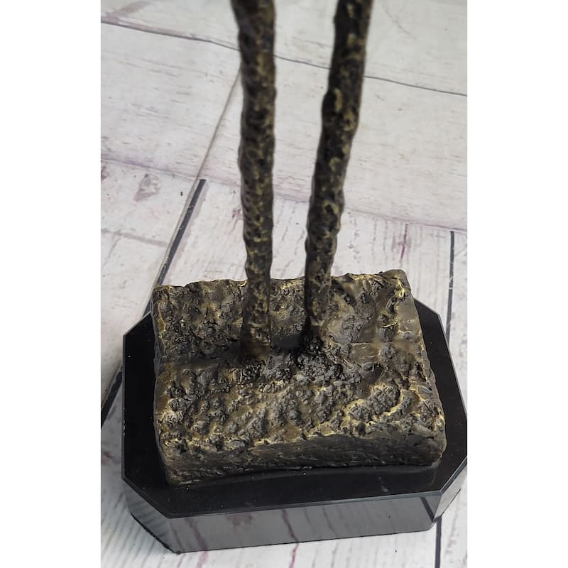 Alberto Giacometti Skinny Tall Stick Man Surrealist Bronze Sculpture Statue Figure