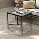 preview thumbnail 38 of 37, Mopio Odelia Patio Furniture, Outdoor Sectional Conversation Set Black & Gold Coffee Table Only
