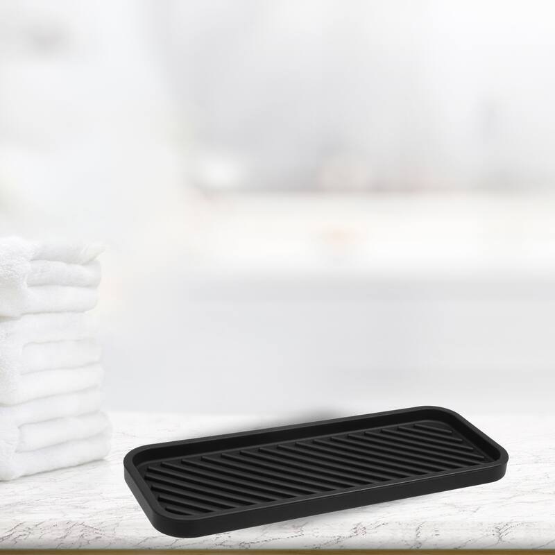 Soap Dish Keep Soap Dry for Home Bathroom Kitchen Silicone 22.8x9cm
