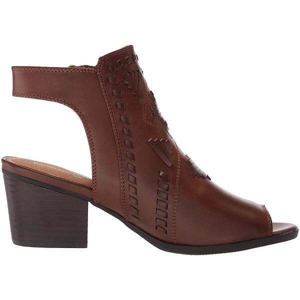 bare traps peep toe booties