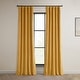 preview thumbnail 53 of 140, Exclusive Fabrics Heritage Plush Velvet Room Darkening Curtain (1 Panel) - Luxurious Single Drapery for Enhanced Room Darkening 50 X 108 - Aztec Gold