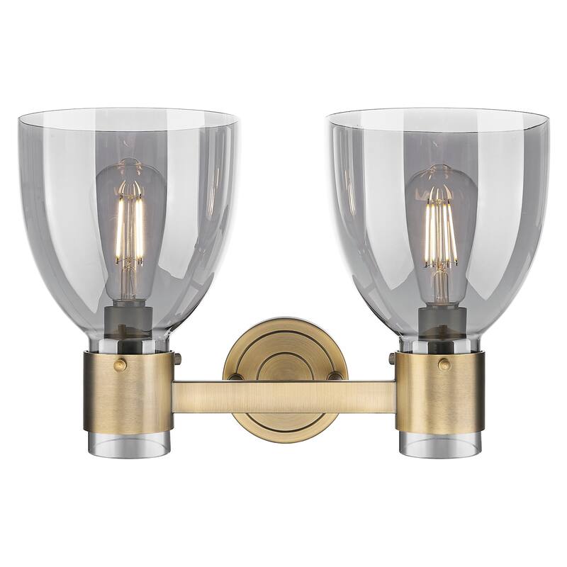Innovations Lighting 464-2W-G464D-7SM Lawton Bell 2 Light 16" Wide