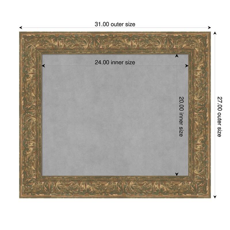 Amanti Art Luxe Black Framed - 31 x 27 in - Luxe Bronze Gold