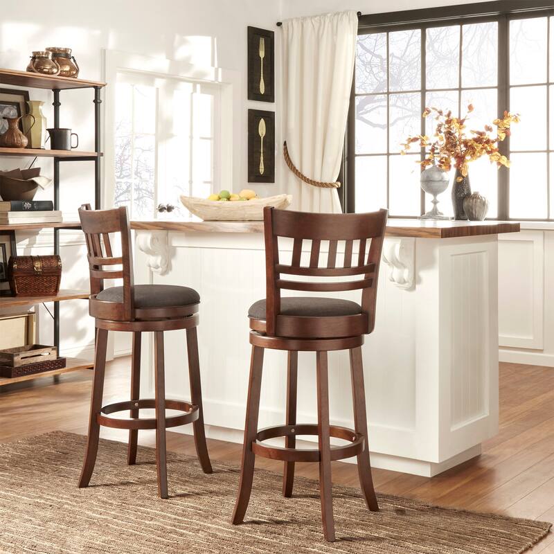 Verona Swivel 29-inch High Back Bar Stool by iNSPIRE Q Classic