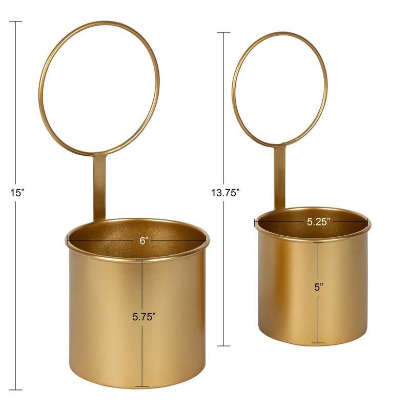 Kate and Laurel Kellet Wall Planter Set - 2 Piece