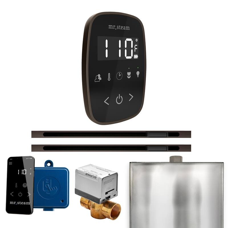 Mr Steam BFXL Butler Flex Max Linear Package Steam Shower Control - Black / Oil-Rubbed Bronze