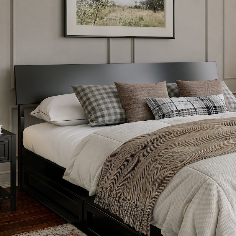 Norla Wood Platform Bed with Storage Drawers