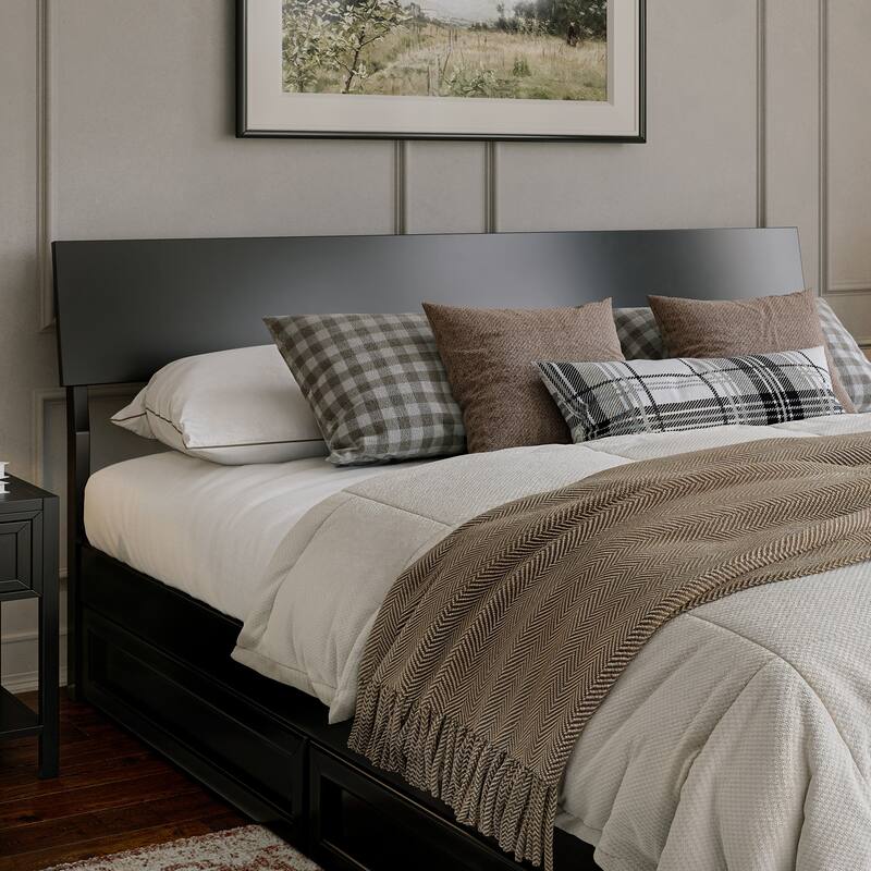 Norla Wood Platform Bed with Trundle