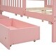 preview thumbnail 18 of 50, Wood Platform Bed with 2 Storage Drawers & Both Sides Guardrails, Storage Bed Frame for Bedroom, Guest Room