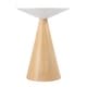 preview thumbnail 2 of 2, Via 20 in. W Round Solid Wood Side Table