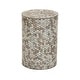 preview thumbnail 14 of 15, Multi Colored Mother of Pearl Shell Handmade Mosaic Geometric Accent Table