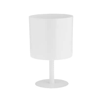 White Modern Industrial Metal Planter Pot on Stand
