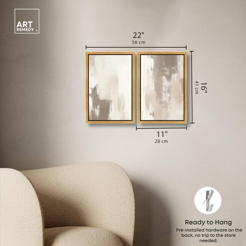 Winter Mist I Canvas Set of 2 by Art Remedy
