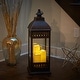 preview thumbnail 1 of 2, San Nicola Triple LED Candle Lantern- Bronze Bronze