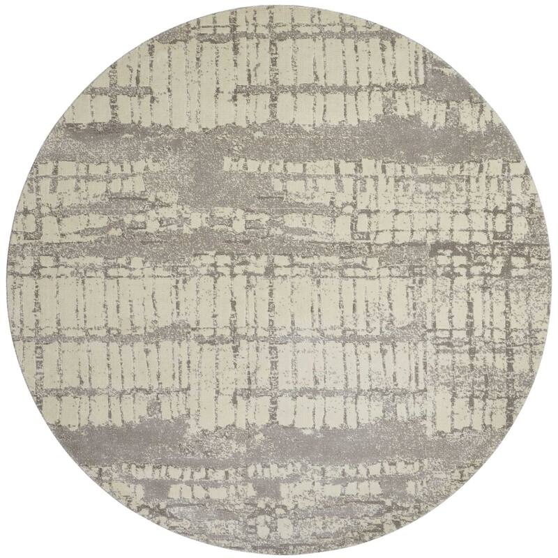 Nourison Twilight Area Rug - 8' Round - Ivory - Round