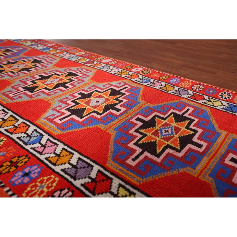 Anatolian Oriental Runner Rug Hand-Knotted Wool Carpet - 3'0"x 12'7"