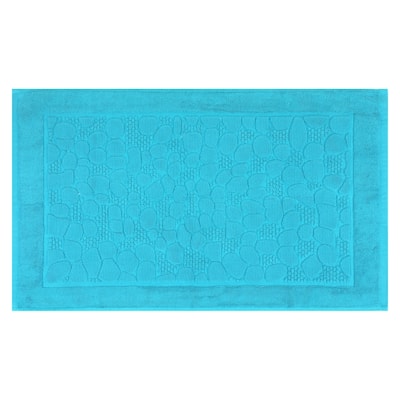 Reversible Cotton Mats Spa Style Bathroom Floor Rugs Thick Soft Water Absorbent Quick Dry Lightweight Shower Tub