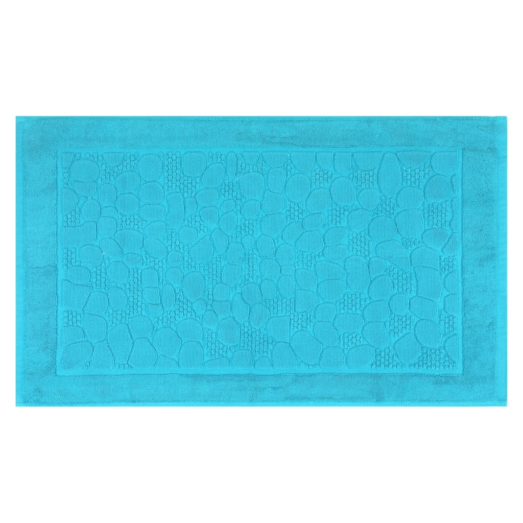Reversible Cotton Mats Spa Style Bathroom Floor Rugs Thick Soft Water Absorbent Quick Dry Lightweight Shower Tub