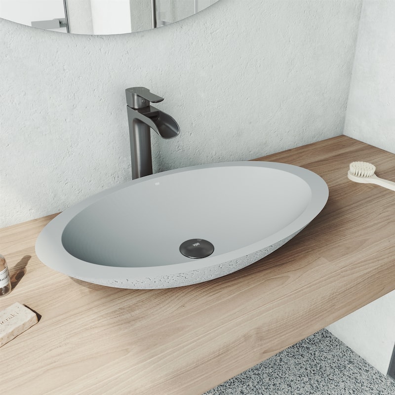 VIGO Niko 11" H Single Handle Single Hole Bathroom Vessel Faucet