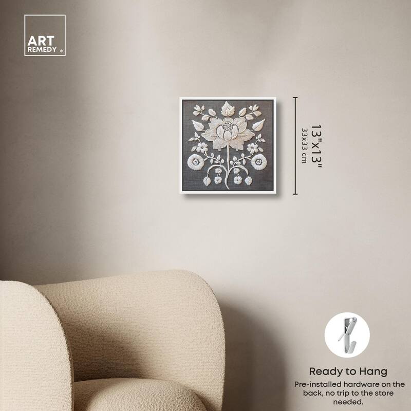 Stitched Symmetry II Canvas by Art Remedy