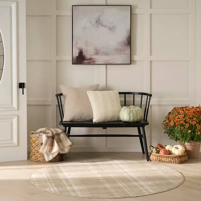 Nourison Grafix Plaid Farmhouse Area Rug