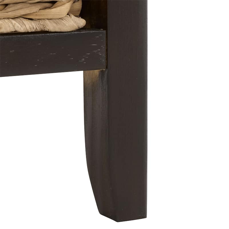 SAFAVIEH Helma Distressed Black Drawer Storage Side Table - 15" x 11.8" x 27.6" - 15"W x 12"D x 26"H