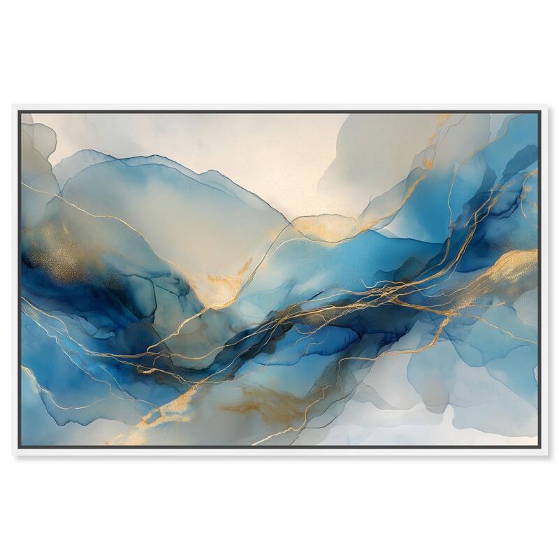 Postmodern Flow II Canvas by Art Remedy - 24" x 16" - White