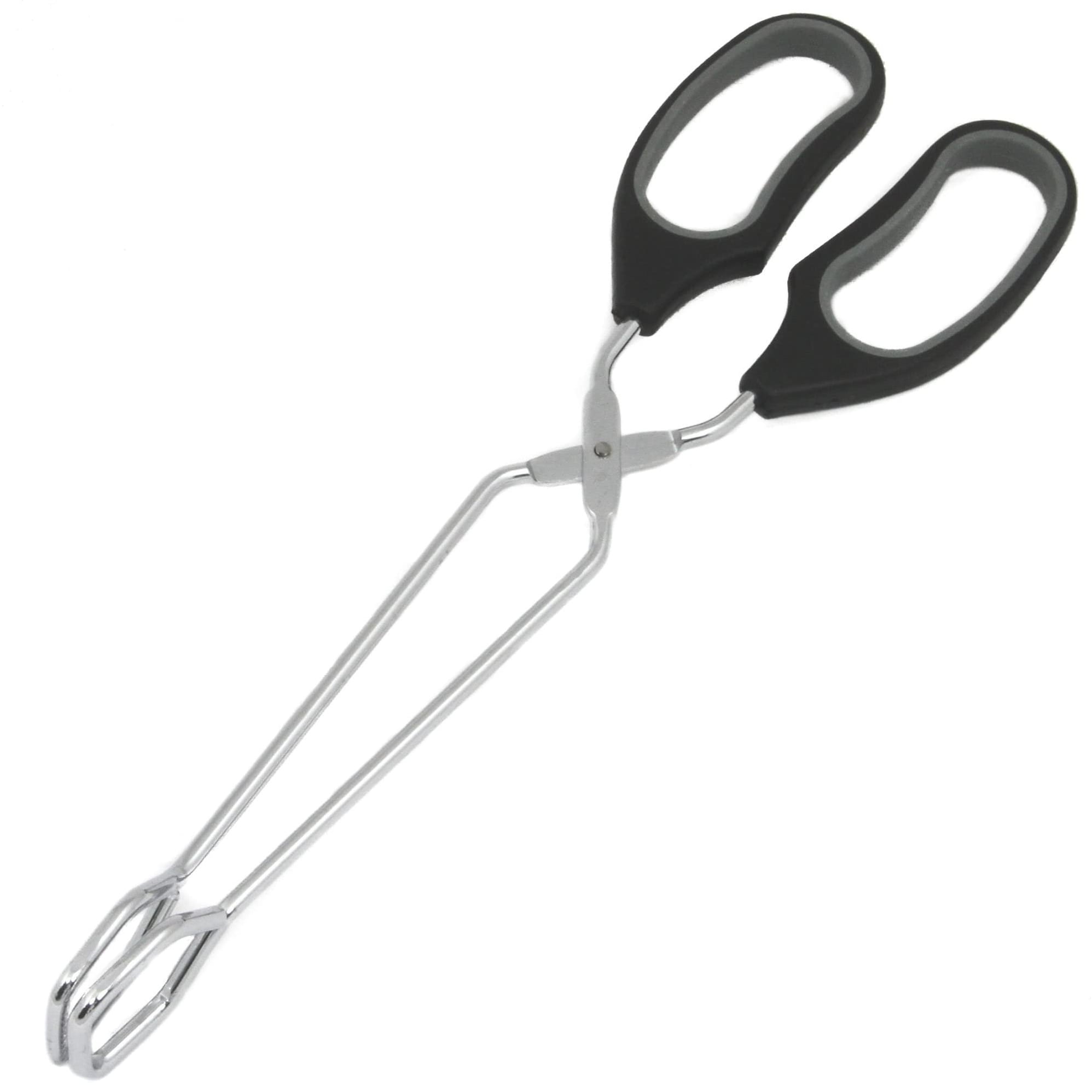 Chef Craft 12" Long Comfort Grip Handles Straight Cooking Tongs