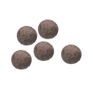 Natural Wool Felt Balls | 30mm (3cm) Diameter | 12-Pack Green | DIY Craft Supplies