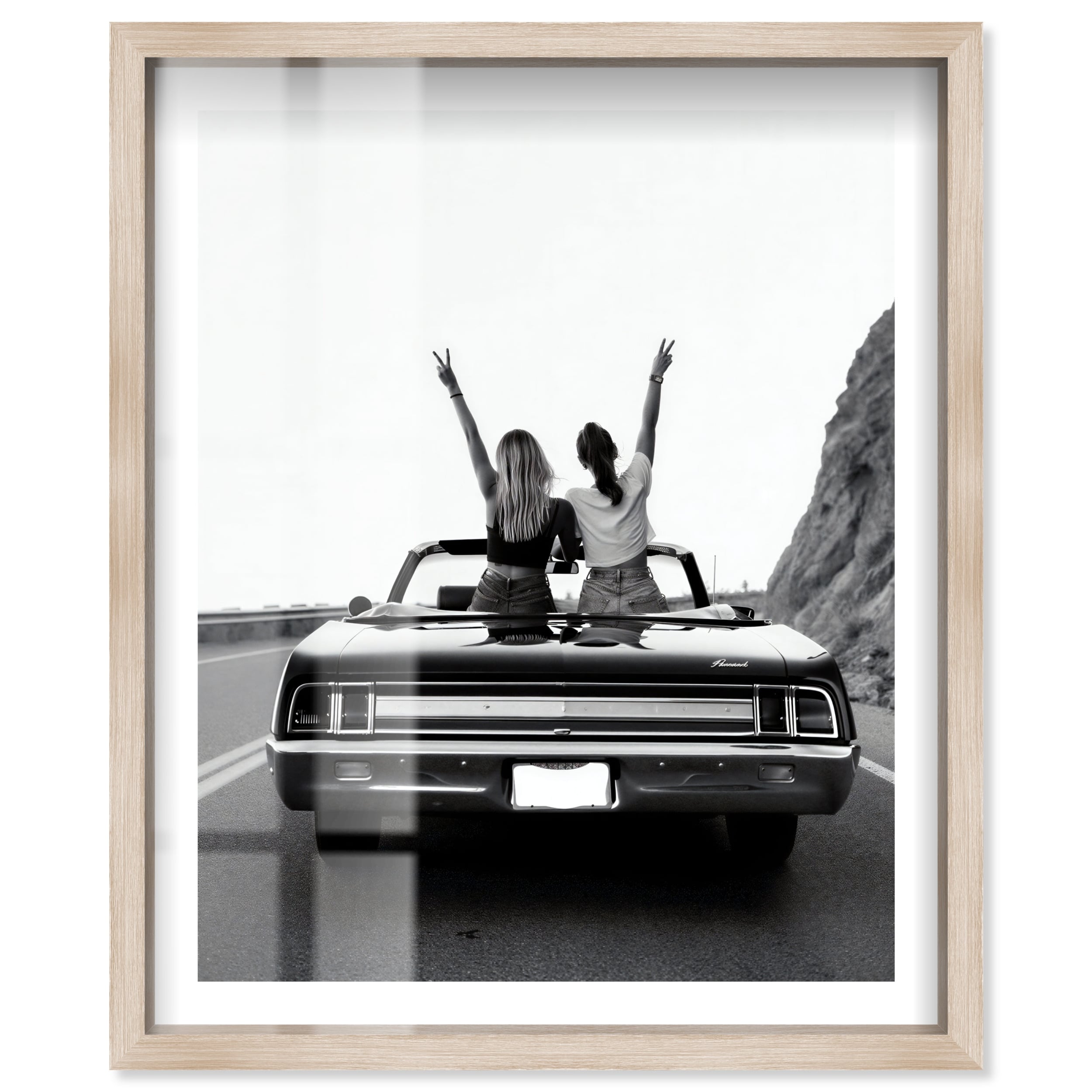 Freedom Coast Glam Wall Decor Shadowbox Print by Notoriart
