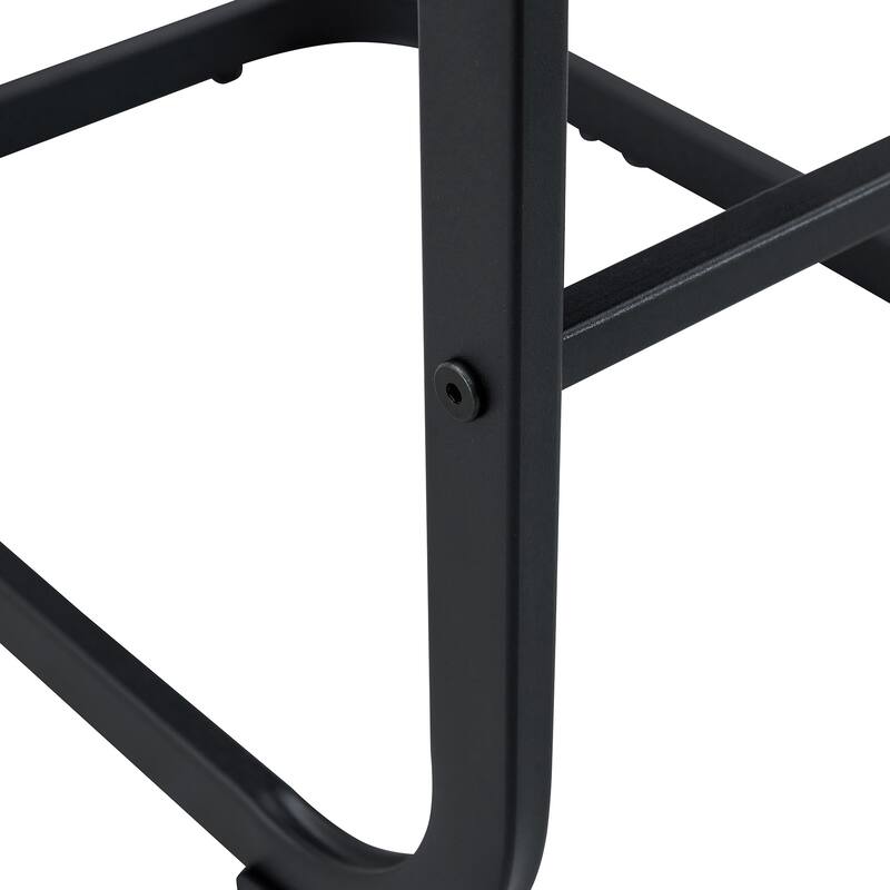 Counter Height Bar Stools Set of 2, Tech Fabric Bar Stool with Metal Footrest, Kitchen Island Chairs with Back