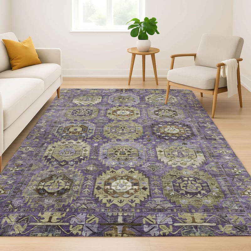 Premium Washable Super Soft Traditional Global Mayfield Rug