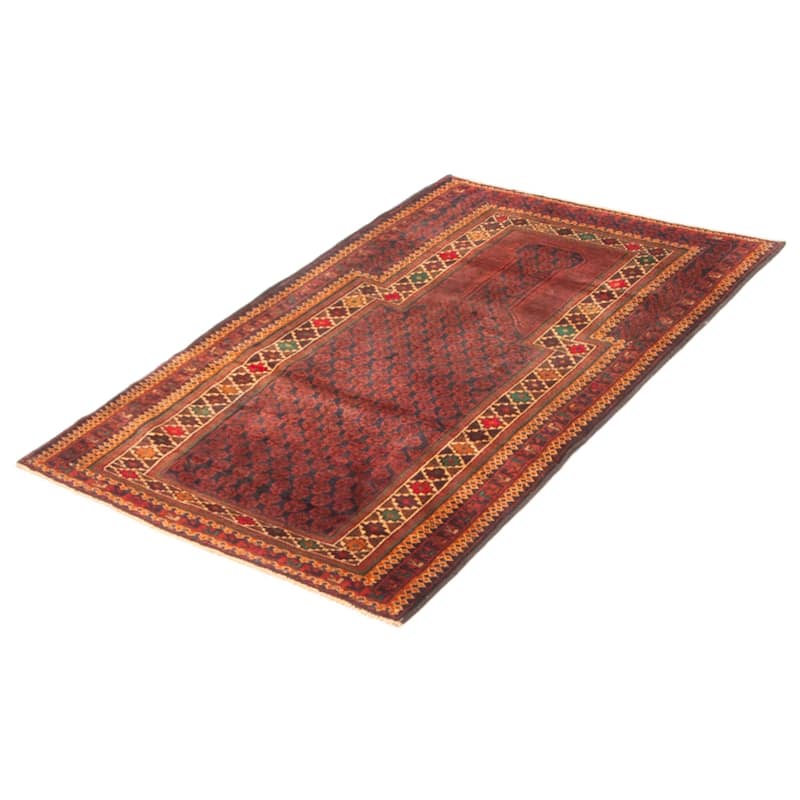 Teimani Burgundy Rug 2'11" x 4'11" - 2'11 x 4'11