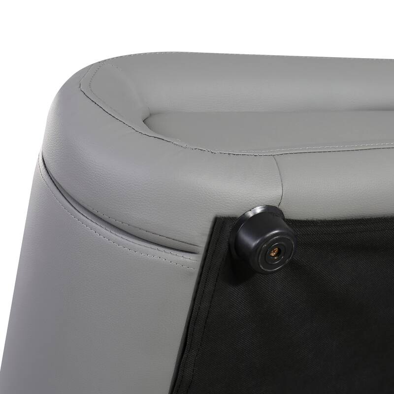 Queen Size Storage Bed Sleigh Bed Platform Bed with Hydraulic Storage System and LED Headboard Sleigh Design Low Profile Bed