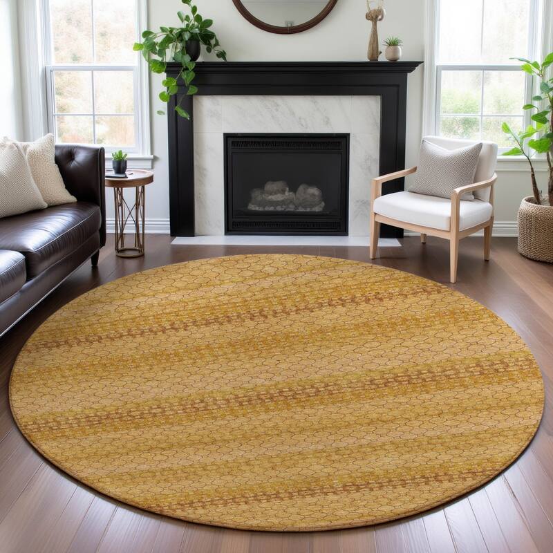 Premium Washable Super Soft Moroccan Ombre Mayfield Rug - Wheat - 8' x 8'