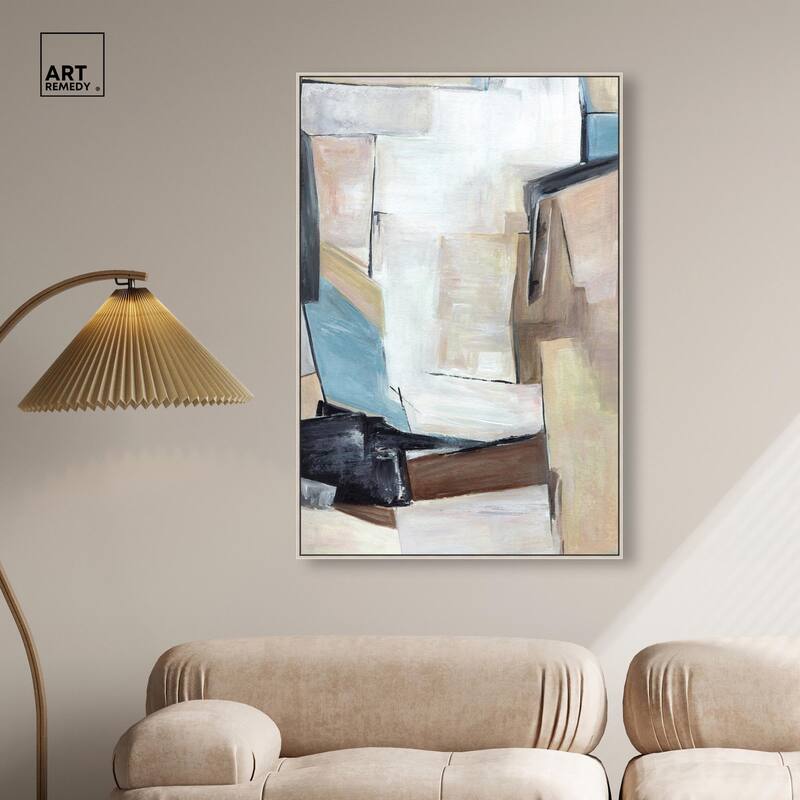 Joy Filled Shapes Canvas by Art Remedy