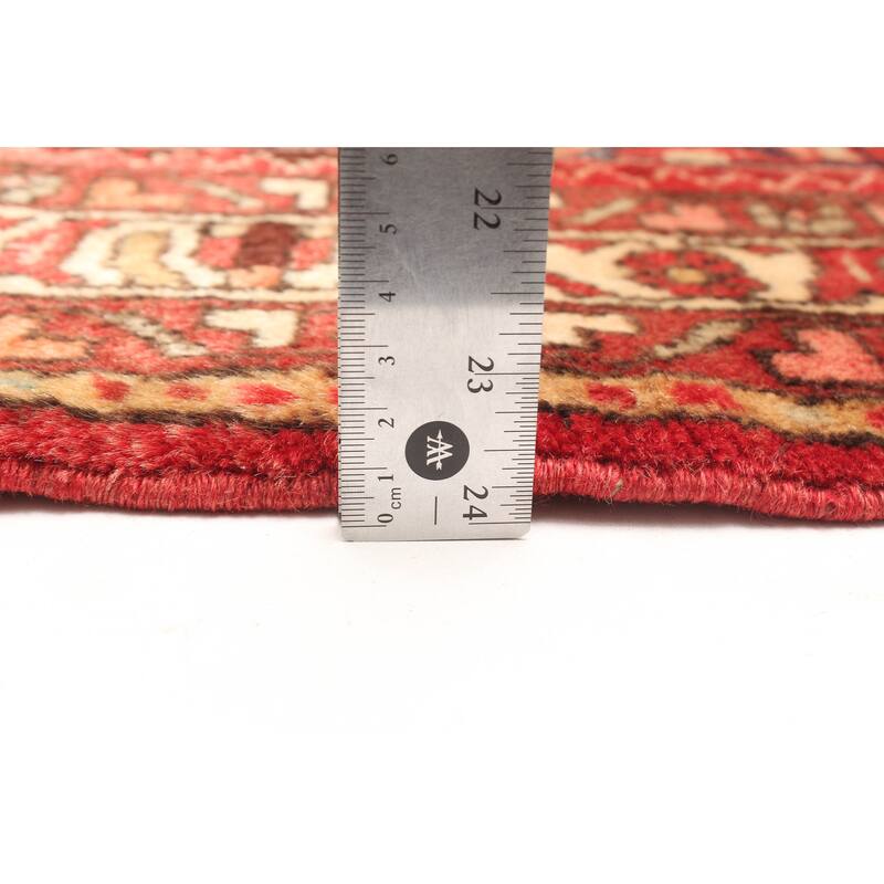 ECARPETGALLERY Hand-knotted Andelz Dark Red Wool Rug - 3'9 x 5'6