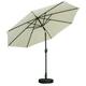 Ainfox 10ft Patio Umbrella with Lights Outdoor Solar Umbrella