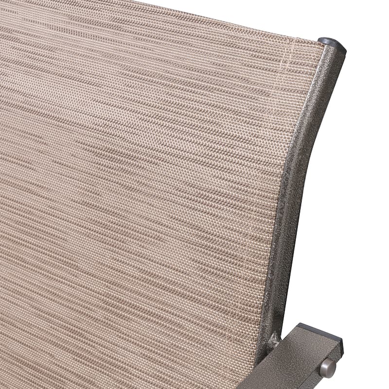 Crestlive Products Outdoor Outdoor Cast Aluminum Swivel Bar Stools with Sunbrella Cushion