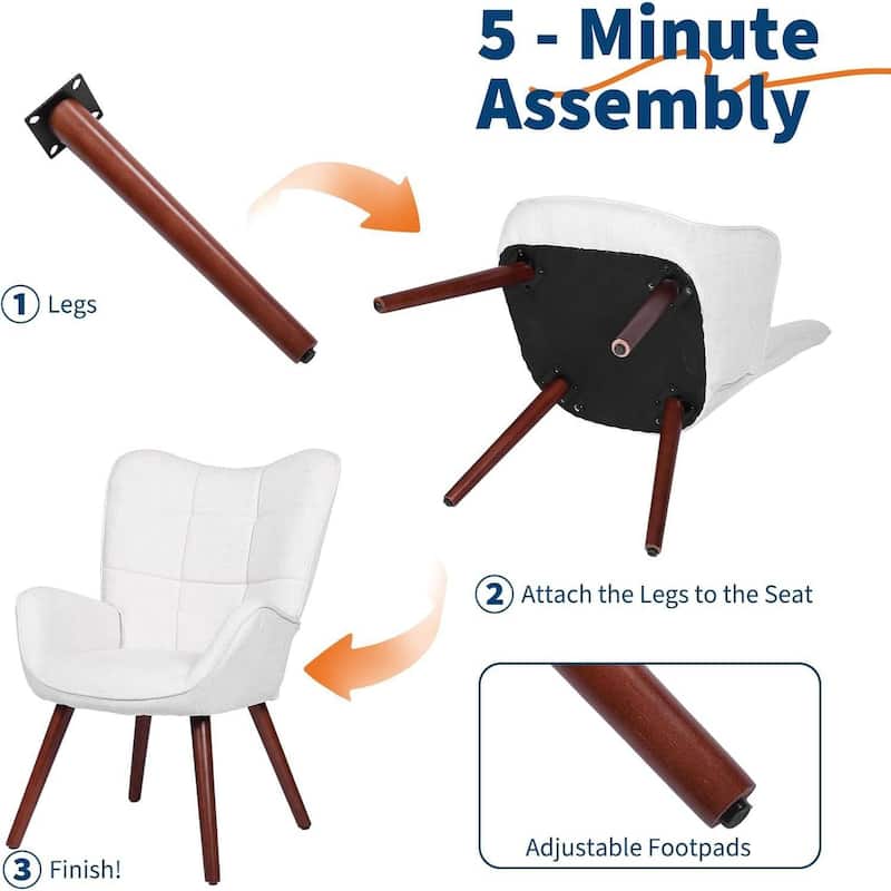 Modern Upholstered Kitchen Dining Room Accent Chairs for Kitchen, Dining Room