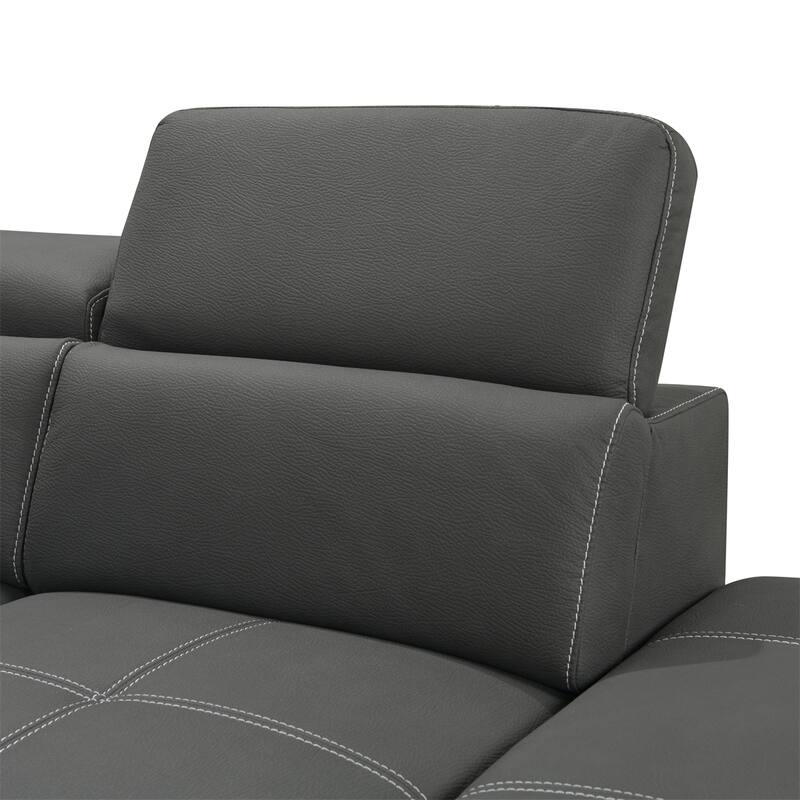 128" 7 Seater U-Shaped Sectional Couch with Ottomans, Storage Seat