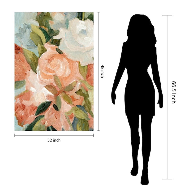 Empire Art Direct Floral Harmony I Bouquet Printed Tempered Glass Wall Art - Multi-Color