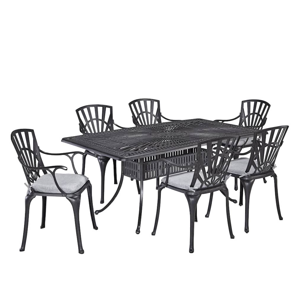 Grenada 7 Piece Dining Set with Cushions by homestyles