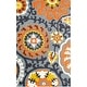 preview thumbnail 10 of 11, SAFAVIEH Handmade Cedar Brook Theodocia Modern Cotton Rug 2'3" x 3'9" - Blue/Orange - Rectangle