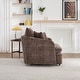 preview thumbnail 17 of 47, 46" Chenille Upholstered Sofa Swivel Chair