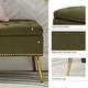 preview thumbnail 52 of 137, HULALA HOME Neptunus Modern 45.5" W Velvet Bedroom Storage Bench for End of Bed with Nailhead Trim