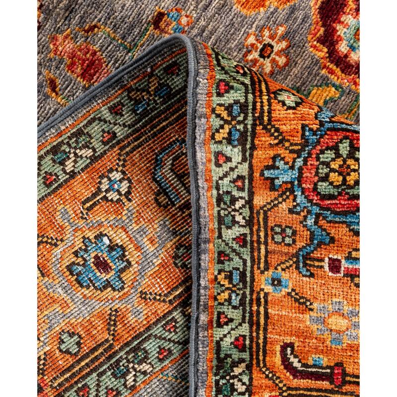 Serapi One-of-a-Kind Hand-Knotted Area Rug - Gray - 4' 3" x 5' 10"