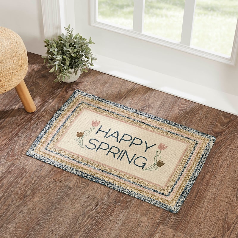 Kaila Happy Spring Jute Rug Rect w/ Pad 20x30