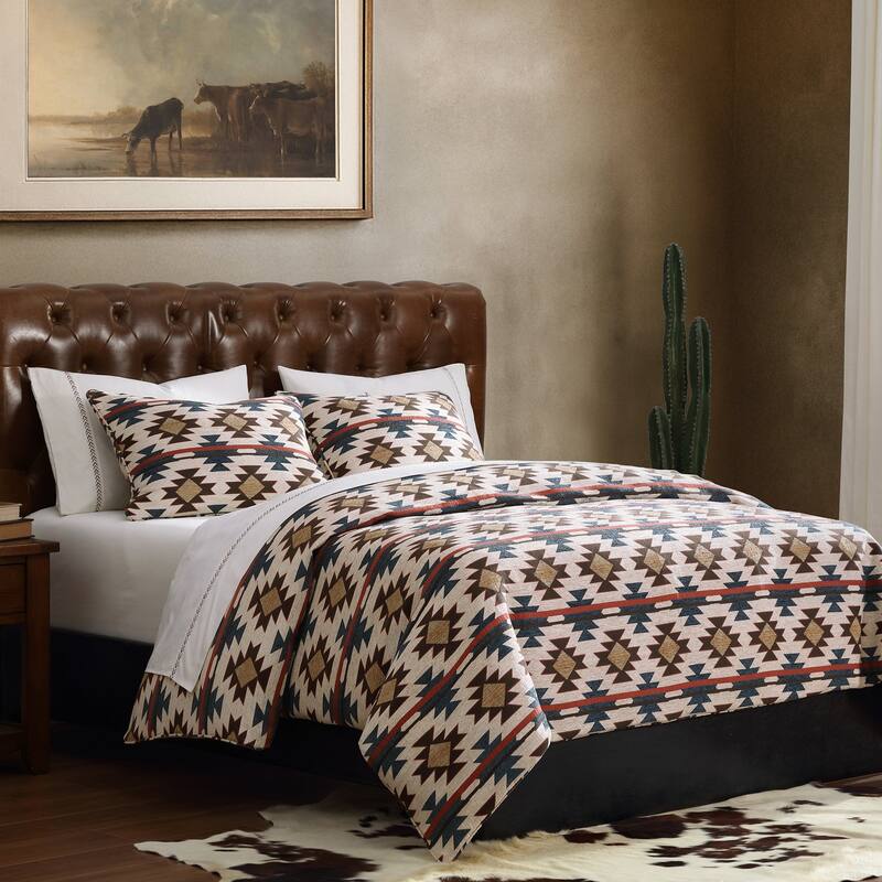 Tasha Polizzi for Paseo Road Mariella Western Aztec Chenille 3 Piece Comforter Set